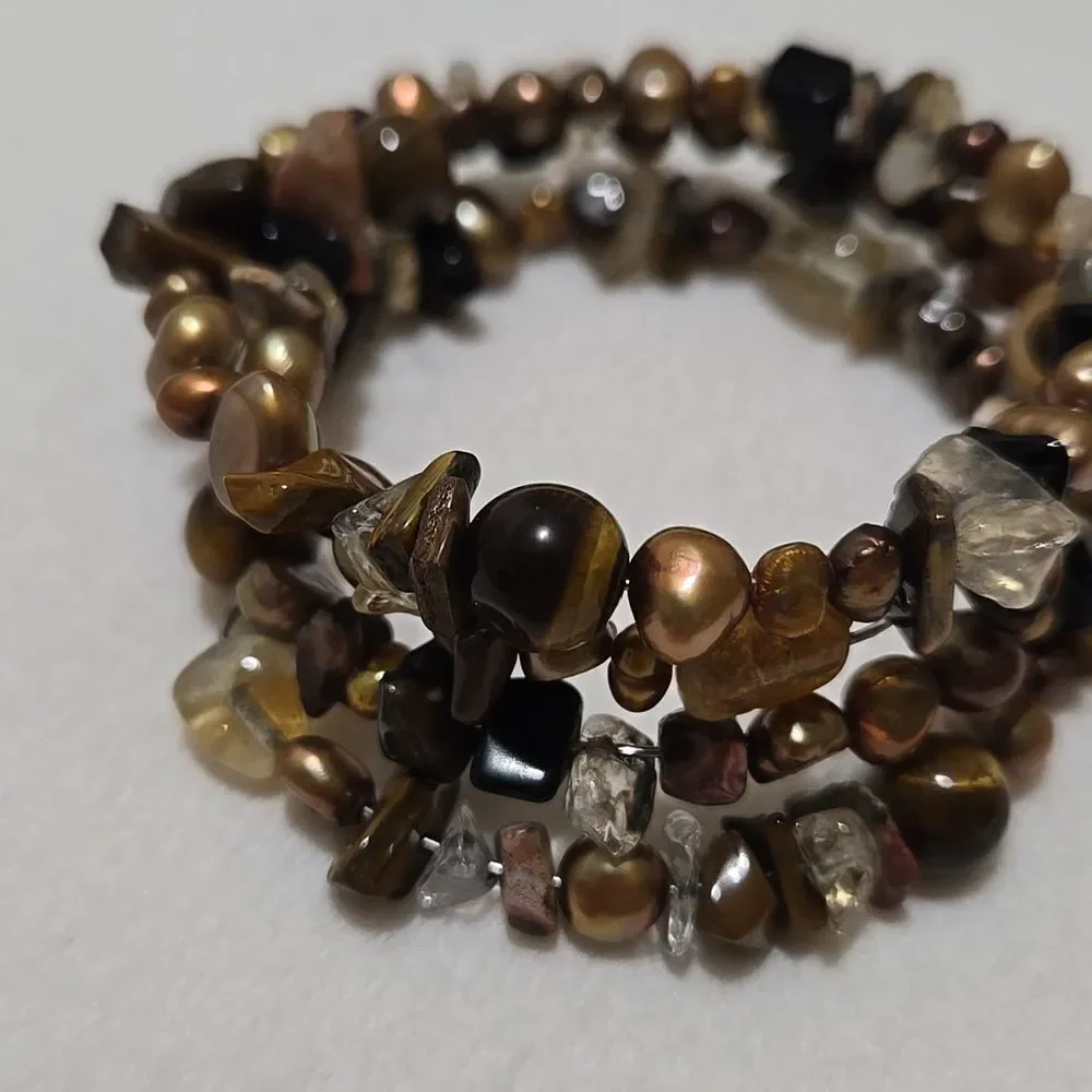 Pearl And Quartz Bracelet